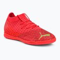 PUMA Future Z 3.4 IT scarpe da calcio per bambini corallo infuocato/luce frizzante/puma nero/salmone