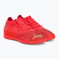 PUMA Future Z 3.4 IT scarpe da calcio per bambini corallo infuocato/luce frizzante/puma nero/salmone 4
