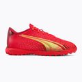 Scarpe da calcio PUMA Ultra Play TT da bambino corallo acceso/luce frizzante/puma nero 2