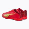 Scarpe da calcio PUMA Ultra Play TT da bambino corallo acceso/luce frizzante/puma nero 3