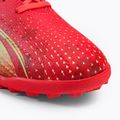Scarpe da calcio PUMA Ultra Play TT da bambino corallo acceso/luce frizzante/puma nero 7