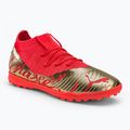 PUMA Future Z 3.4 Neymar Jr. scarpe da calcio per bambini. TT corallo infuocato/oro
