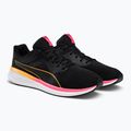 PUMA Trasporto scarpe da corsa puma nero / sunset glow / sun stream 4