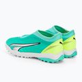 Scarpe da calcio PUMA Ultra Match Ll TT + Mid per bambini, blu elettrico/puma bianco/giallo veloce 3