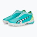 Scarpe da calcio PUMA Ultra Match Ll TT + Mid per bambini, blu elettrico/puma bianco/giallo veloce 10