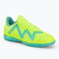 Scarpe da calcio PUMA Future Play TT giallo veloce/puma nero/elettrico menta piperita per bambini