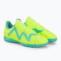 Scarpe da calcio PUMA Future Play TT giallo veloce/puma nero/elettrico menta piperita per bambini 4