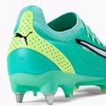 Scarpe da calcio PUMA Ultra Ultimate MXSG da uomo, color piperita elettrica/puma bianca/gialla veloce 8