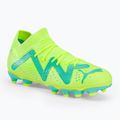 Scarpe da calcio PUMA Future Match FG/AG giallo veloce/puma nero/elettrico menta piperita per bambini