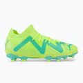 Scarpe da calcio PUMA Future Match FG/AG giallo veloce/puma nero/elettrico menta piperita per bambini 2