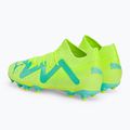 Scarpe da calcio PUMA Future Match FG/AG giallo veloce/puma nero/elettrico menta piperita per bambini 3