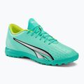 Scarpe da calcio PUMA Ultra Play TT da uomo, blu elettrico/puma bianco/giallo veloce