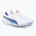 PUMA King Ultimate MXSG scarpe da calcio da uomo puma bianco/puma nero/blu glimmer/ultra orange 4