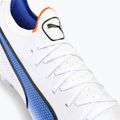 PUMA King Ultimate MXSG scarpe da calcio da uomo puma bianco/puma nero/blu glimmer/ultra orange 8