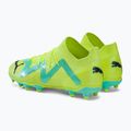 Scarpe da calcio per bambini PUMA Future Pro FG/AG giallo veloce/puma nero/elettrico menta piperita 3