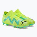 Scarpe da calcio per bambini PUMA Future Pro FG/AG giallo veloce/puma nero/elettrico menta piperita 4
