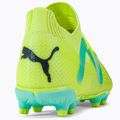 Scarpe da calcio per bambini PUMA Future Pro FG/AG giallo veloce/puma nero/elettrico menta piperita 8