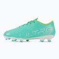 Scarpe da calcio PUMA Ultra Play FG/AG electric peppermint/puma white/fast yellow da bambino 9