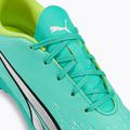 Scarpe da calcio PUMA Ultra Play TT electric peppermint/puma white/fast yellow per bambini 8