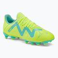 Scarpe da calcio per bambini PUMA Future Play FG/AG giallo veloce/puma nero/elettrico menta piperita