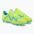 Scarpe da calcio per bambini PUMA Future Play FG/AG giallo veloce/puma nero/elettrico menta piperita 4