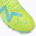 Scarpe da calcio per bambini PUMA Future Play FG/AG giallo veloce/puma nero/elettrico menta piperita 7