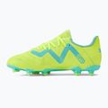 Scarpe da calcio per bambini PUMA Future Play FG/AG giallo veloce/puma nero/elettrico menta piperita 10