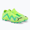 PUMA Future Match FG/AG scarpe da calcio uomo giallo veloce/puma nero/elettrico menta piperita 4