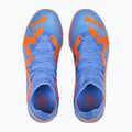 PUMA Future Match IT + Mid blu glimmer/puma bianco/ultra arancione scarpe da calcio per bambini 14
