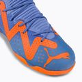 PUMA Future Match IT + Mid blu glimmer/puma bianco/ultra arancione scarpe da calcio per bambini 8