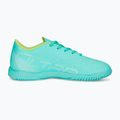 Scarpe da calcio PUMA Ultra Play IT da bambino, color menta piperita elettrica/puma bianca/giallo veloce 11