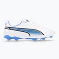 PUMA King Match FG/AG scarpe da calcio uomo puma bianco/nero/blu glimmer/ultra orange 2