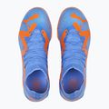 PUMA Future Match TT + Mid blu glimmer/puma bianco/ultra arancione scarpe da calcio per bambini 13