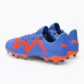 Scarpe da calcio PUMA Future Play FG/AG blu glimmer/puma bianco/ultra arancione per bambini 3