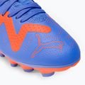 Scarpe da calcio PUMA Future Play FG/AG blu glimmer/puma bianco/ultra arancione per bambini 7