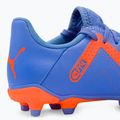 Scarpe da calcio PUMA Future Play FG/AG blu glimmer/puma bianco/ultra arancione per bambini 10
