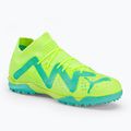 Scarpe da calcio PUMA Future Match TT + Mid giallo veloce/puma nero/luce piperita per bambini