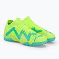Scarpe da calcio PUMA Future Match TT + Mid giallo veloce/puma nero/luce piperita per bambini 4