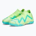 Scarpe da calcio PUMA Future Match TT + Mid giallo veloce/puma nero/luce piperita per bambini 10