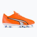 PUMA Ultra Play FG/AG ultra arancione/puma bianco/blu glimmer scarpe da calcio per bambini 2