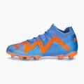 Scarpe da calcio PUMA Future Match FG/AG blu glimmer/puma bianco/ultra arancione per bambini 10