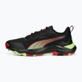 Scarpe da corsa da uomo PUMA Obstruct Profoam Bold puma nero/puma rosso/giallo veloce 12