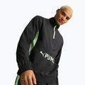 Felpa da allenamento da uomo PUMA Fit Heritage Woven 1/2 Zip puma nero/fizzy lime 2