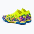 Scarpe da calcio PUMA Future Match Energy IT + Mid da bambino ultra blu/allarme giallo/rosa luminoso 3