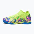 Scarpe da calcio PUMA Future Match Energy IT + Mid da bambino ultra blu/allarme giallo/rosa luminoso 11