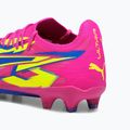 Scarpe da calcio da uomo PUMA Ultra Ultimate Energy FG/AG rosa luminoso/ultra blu/giallo allerta 14