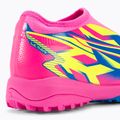 Scarpe da calcio per bambini PUMA Ultra Match LL Energy TT + Mid rosa luminoso/ultra blu/giallo allerta 9