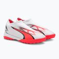 Scarpe da calcio per bambini PUMA Ultra Match Ll TT + Mid puma bianco/puma nero/arancio 4