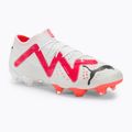 Scarpe da calcio da uomo PUMA Future Ultimate Low FG/AG puma bianco/puma nero/fire orchid