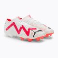 Scarpe da calcio da uomo PUMA Future Ultimate Low FG/AG puma bianco/puma nero/fire orchid 4